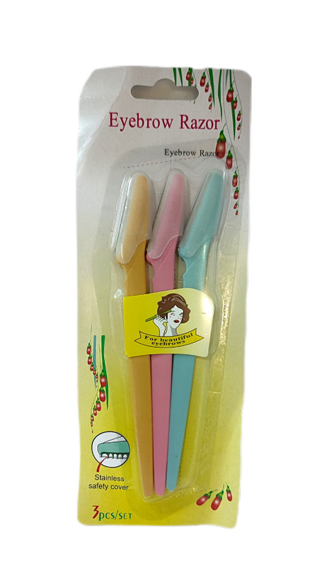 تیغ ابرو برند Razor مدل LI_1B3 مجموعه 3 عددی چند رنگ