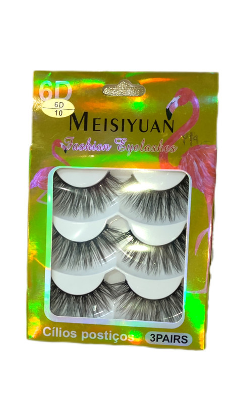 مژه سه بعدی پک سه عددی Meisiyuan مدل 6d/10