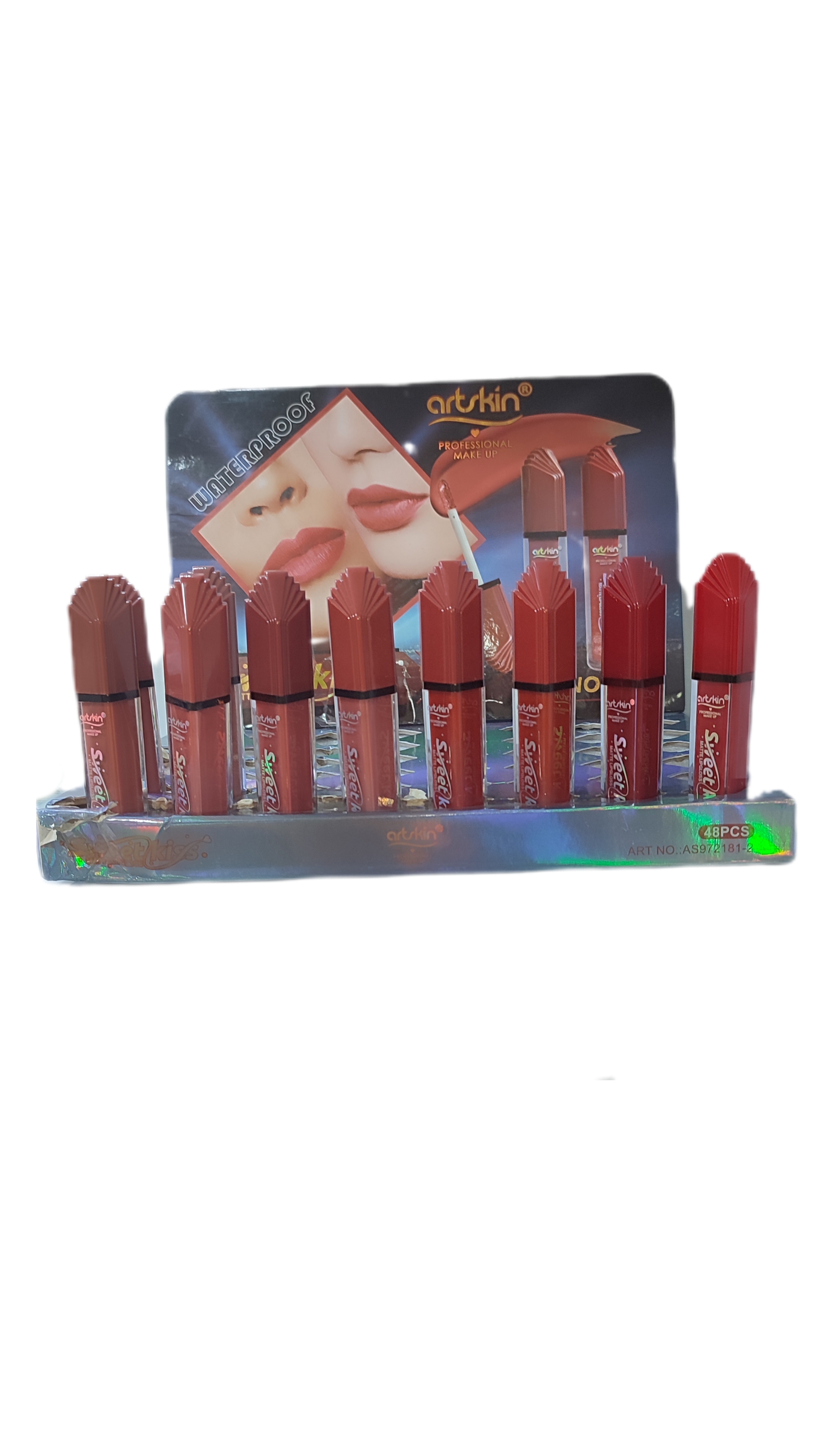 رژ لب مایع برند artskin  ۲۴ ساعته ۱۲رنگ حجم ۹گرم