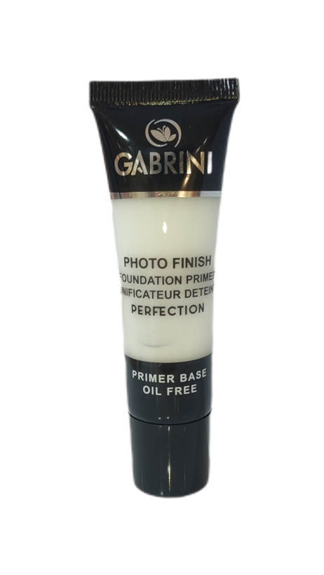 پرایمر صورت Gabrini مدل Photo finish بی رنگ ، ژلی، بافت سبک و بدون چربی ، جلوگیری از درخشش پوست ، بستن منافذ، ماندگاری طولانی، حجم ۳۰ میلی لیتر مناسب انواع پوست و پوست چرب
