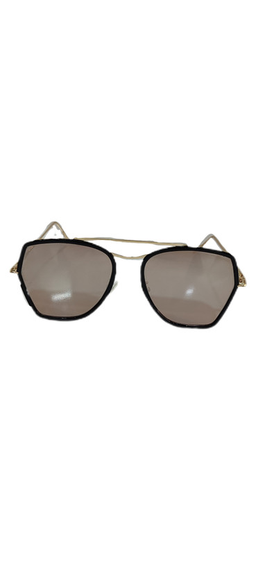 عینک آفتابی زنانه برند Gucci فریم فلزی جیوه ای Uv400