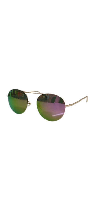 عینک آفتابی اسپرت خلبانی برند Ray ban فریم فلزی جیوه ای ترند گرد Uv400